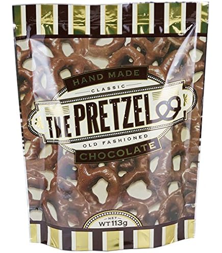 プレッツェルページ カルディ】ミルクチョコプレッツェル ・ ダークチョコレートシーソルト